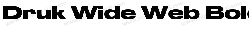 Druk Wide Web Bold Regular字体转换